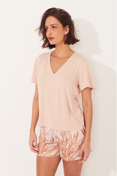 t-shirt-gola-V-rosa-claro-frente-min